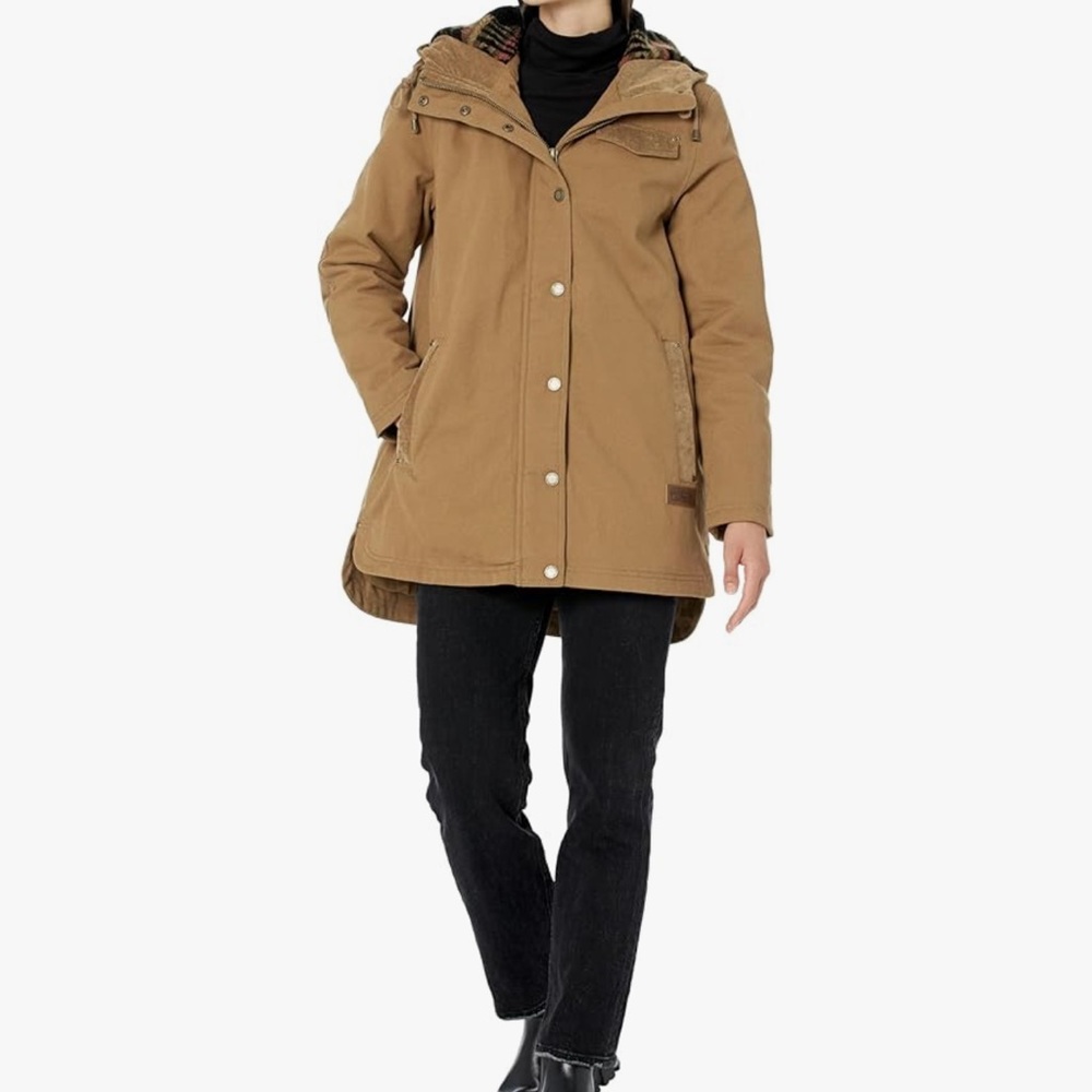 Pendleton Women's Marias Canvas Cord Trim Parka (NWT) - Picture 3 of 15